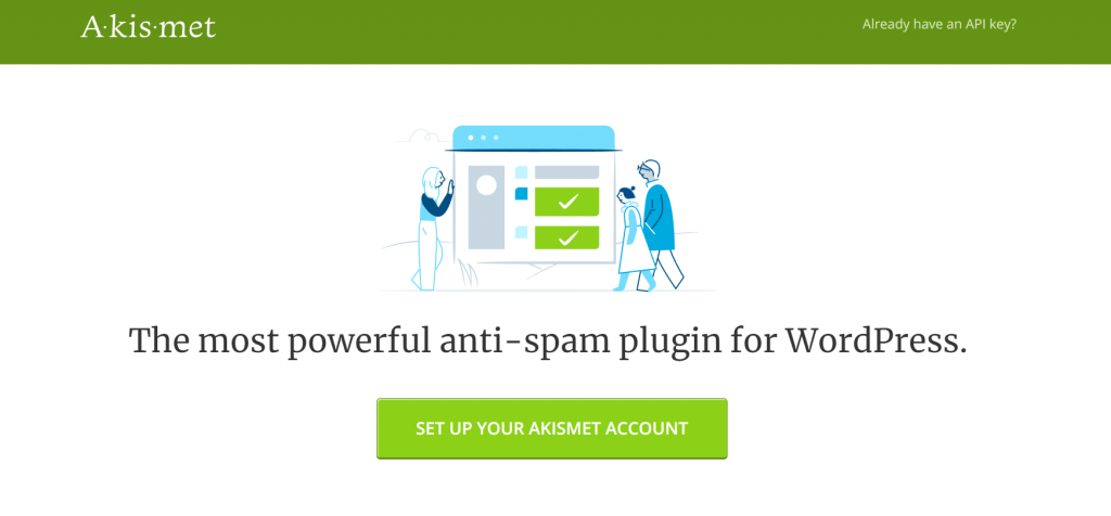 Akismet, the most powerful anti-spam plugin for WordPress.