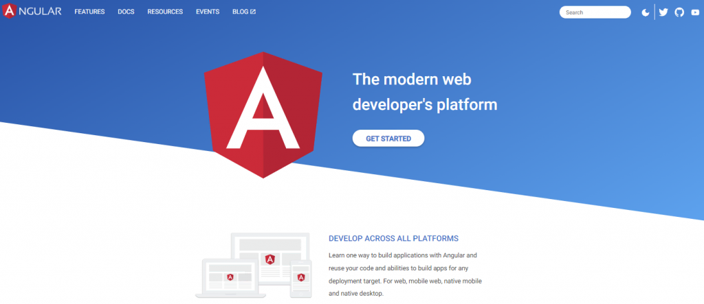 Angular, a front-end web development framework