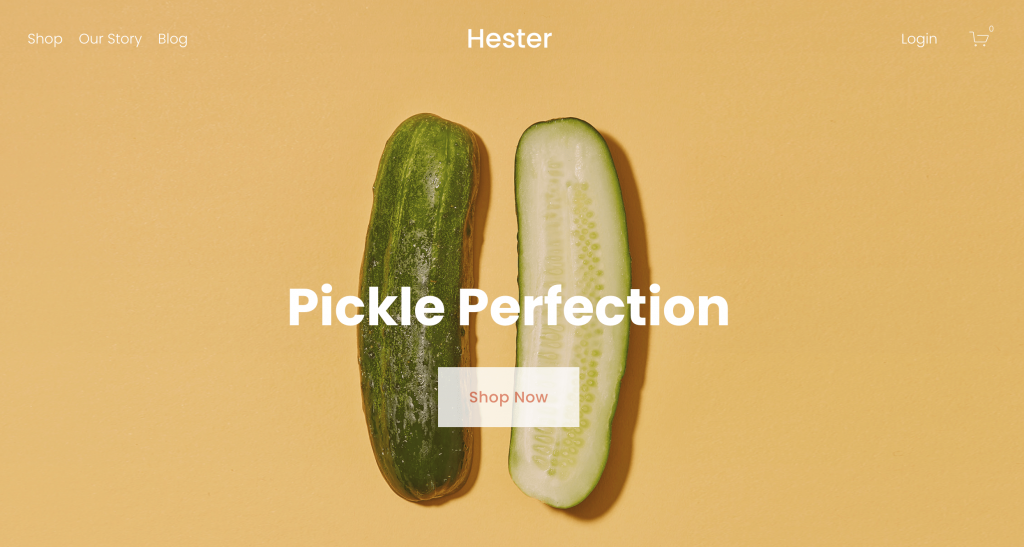 Hester by Squarespace preview