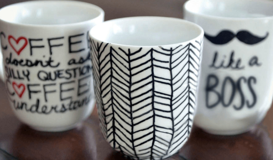 Picture of sharpie mugs.