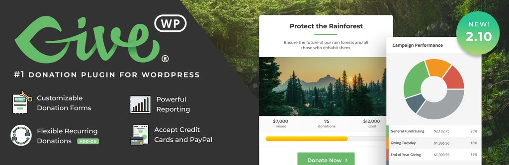 GiveWP WordPress plugin banner