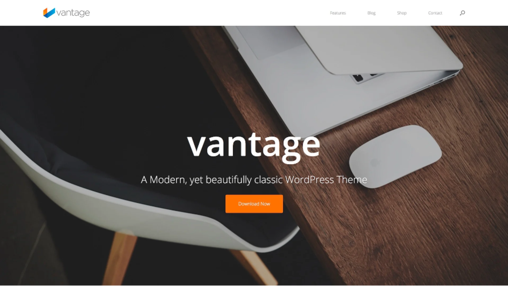 Vantage, a modern and classic business theme