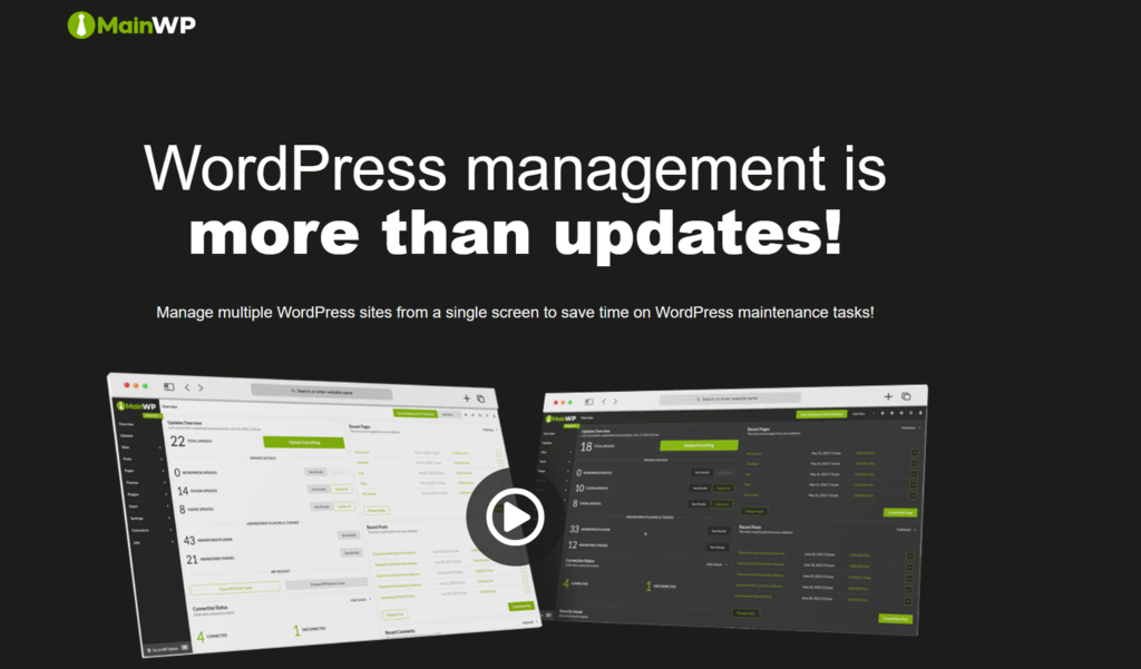 MainWP: WordPress Management Is More Than Updates