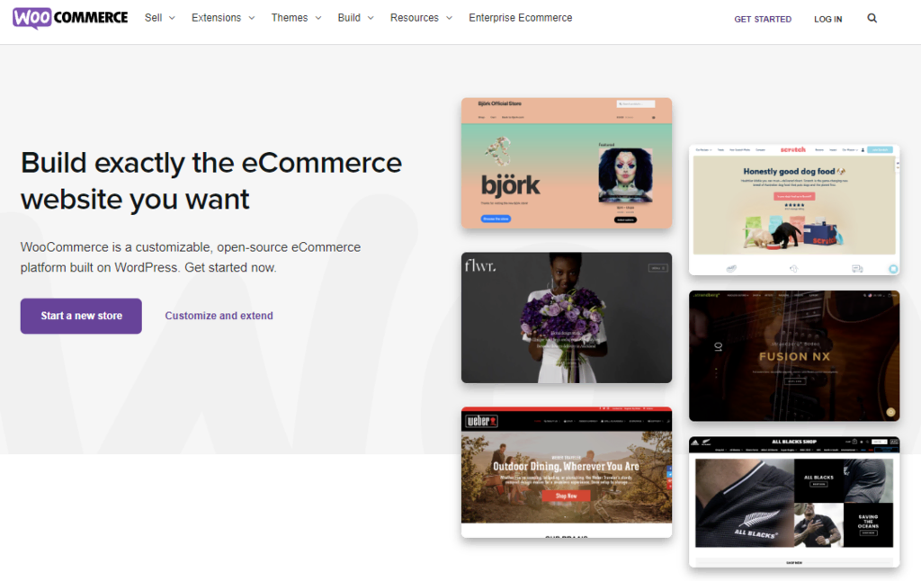 WooCommerce official homepage