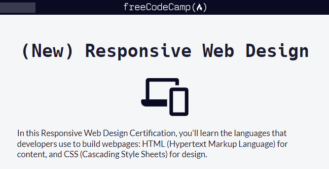 Free Course: Responsive Web Design from freeCodeCamp