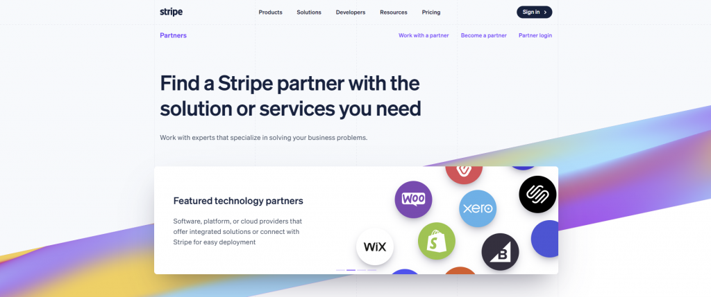 The Stripe Partner Directory showcases all the available integrations with third-party services
