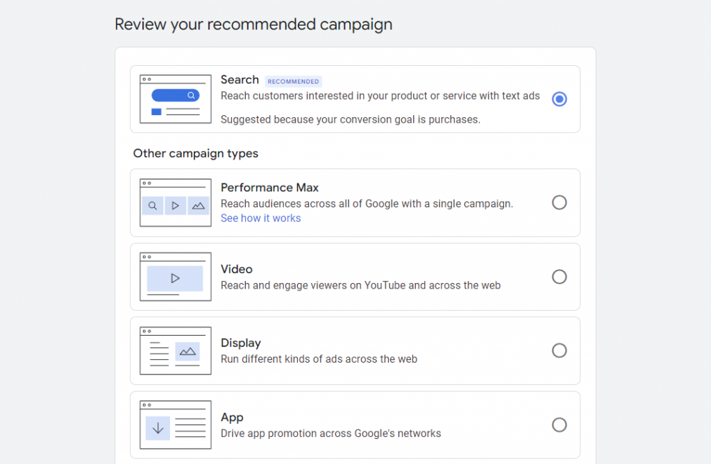 selecting which campaign network to show your ads on