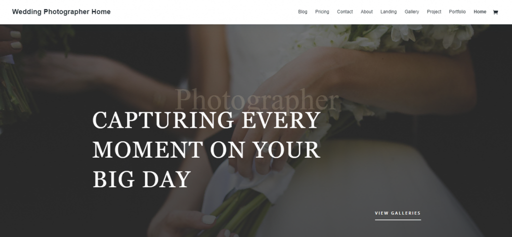 Divi WordPress photography theme