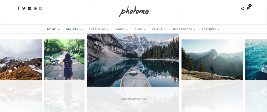 PhotoMe WordPress photography theme