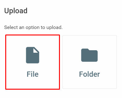 The Upload pop-up window on hPanel's File Manager