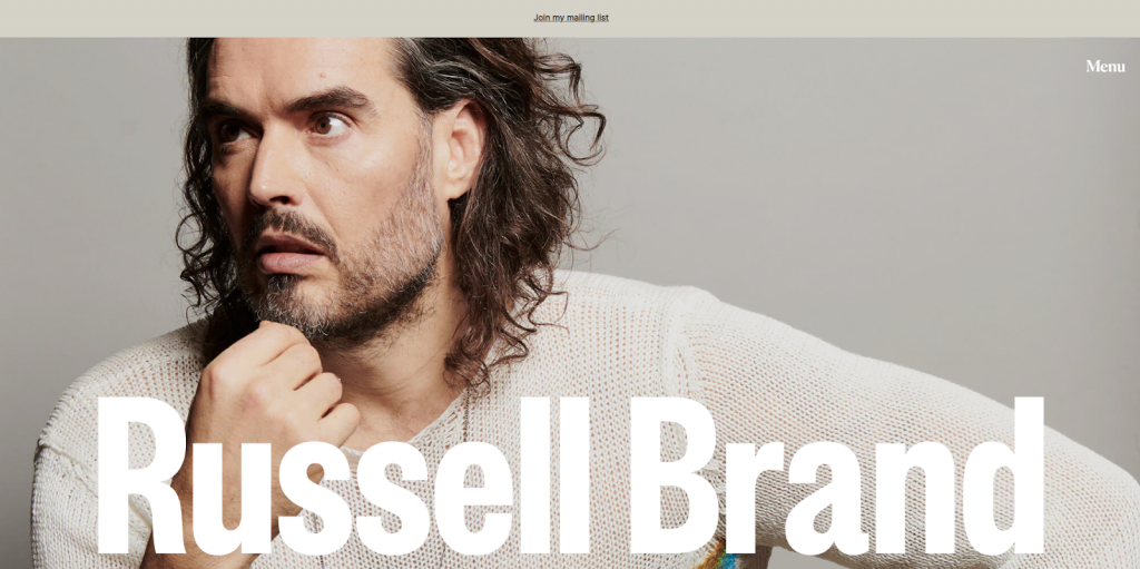 Russell Brand's personal website

