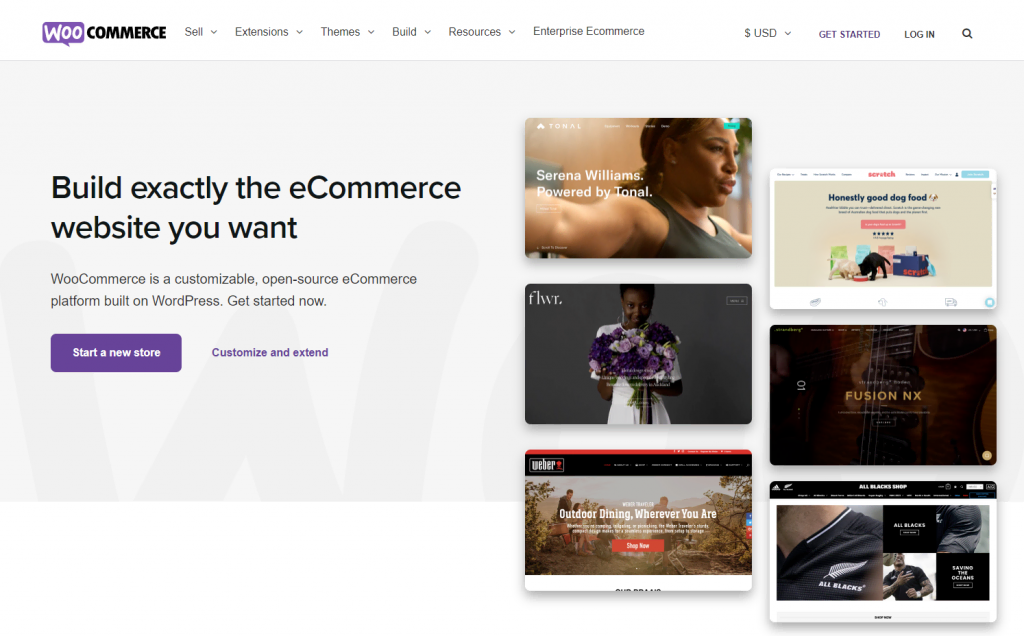 WooCommerce homepage
