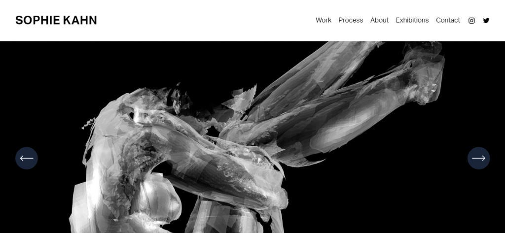 Sophie Kahn website homepage