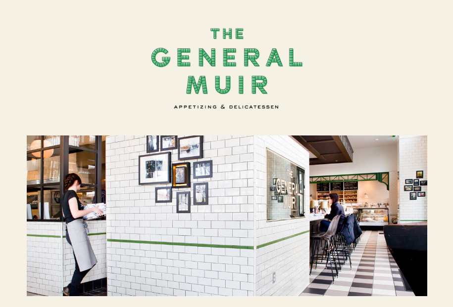 The General Muir website homepage