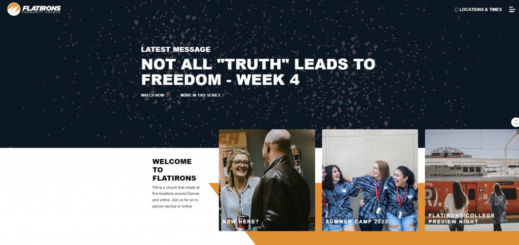 Flatirons Community Church's homepage