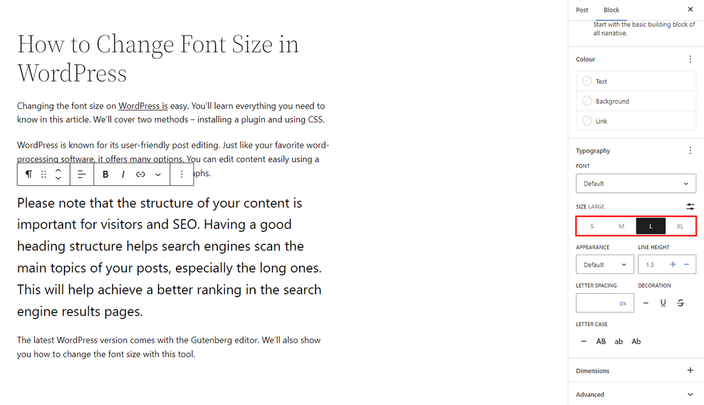 Change Font Size Wordpress Easy Guide With Tips And Tricks 2024