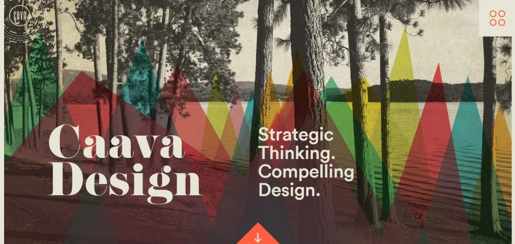 Caava Design homepage