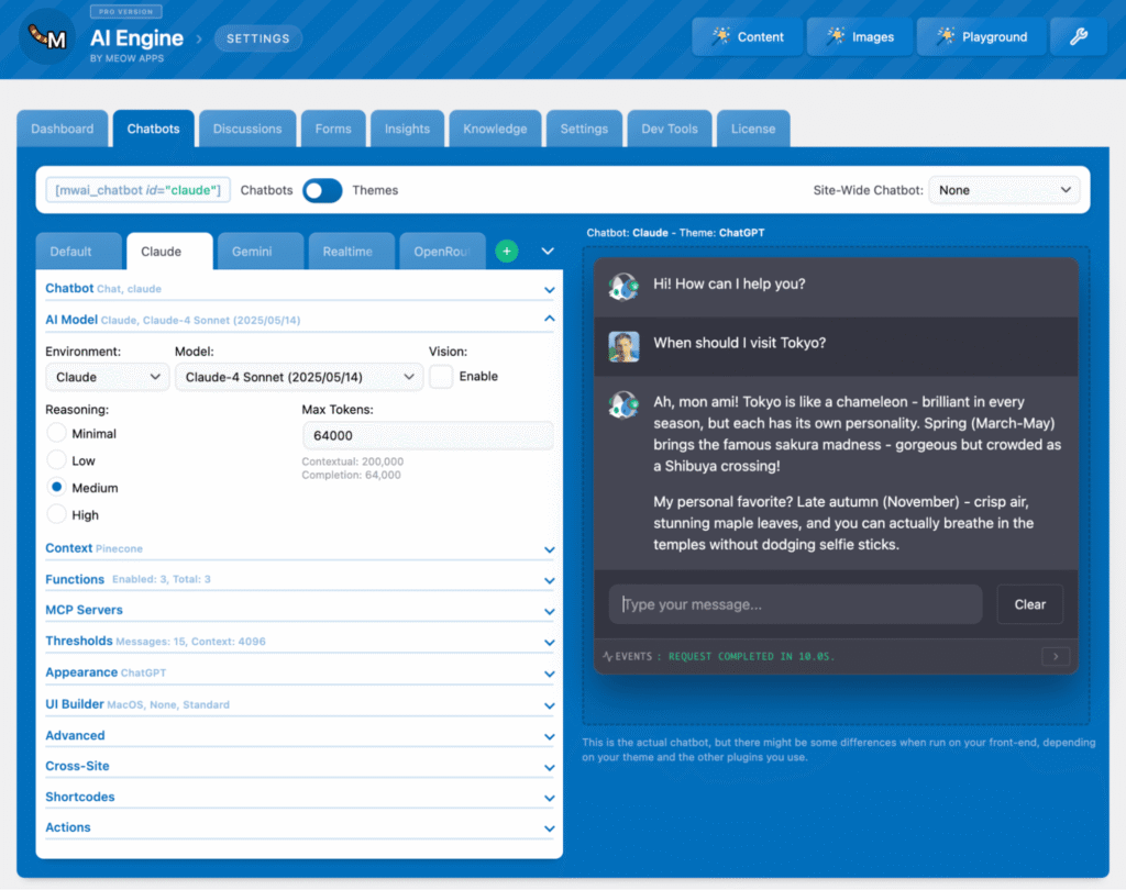 AI Engine WordPress AI plugin