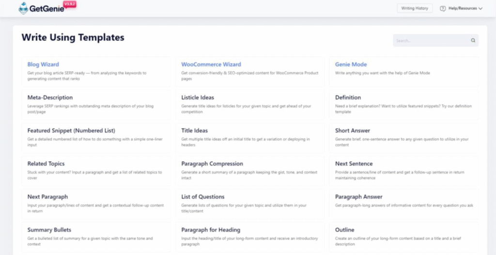 GetGenie WordPress AI plugin