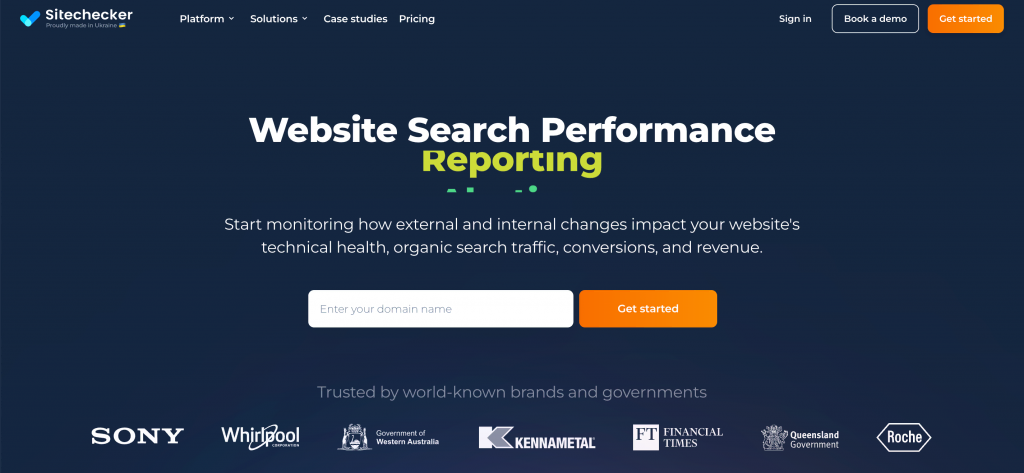 Sitechecker工具的主页