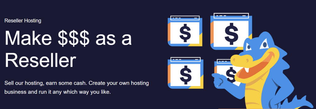 The landing page of HostGator's Reseller Hosting
