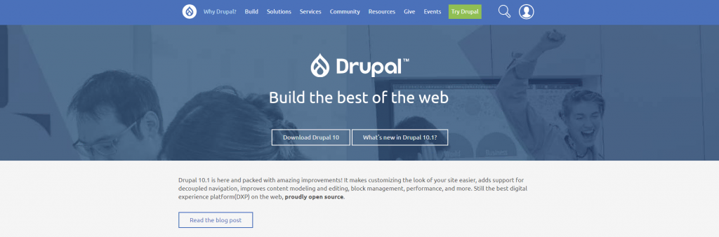 Drupal homepage