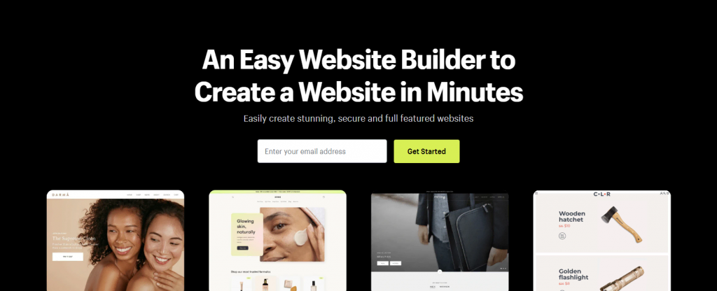 Shopify website builder banner