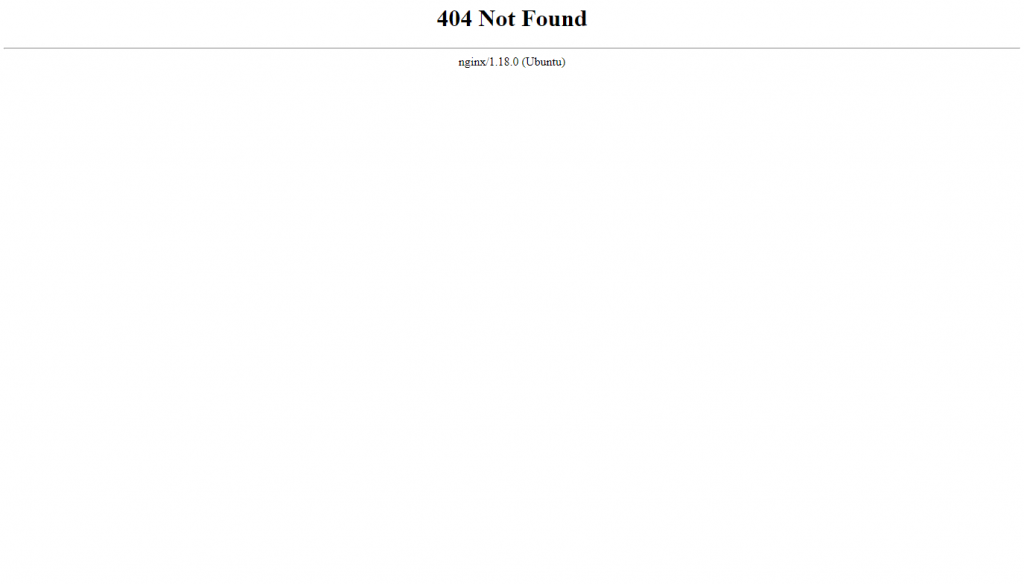 The 404 Not Found error.
