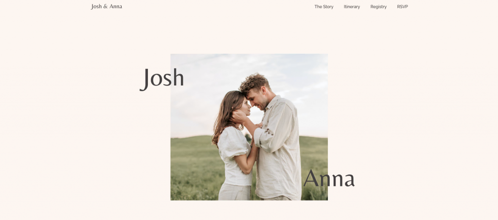 Festus wedding website template