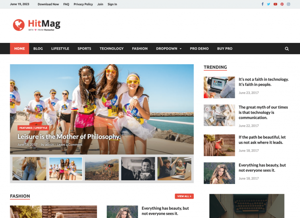HitMag homepage