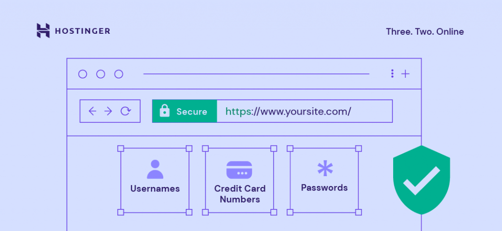A custom visual of a website using secure data encryption
