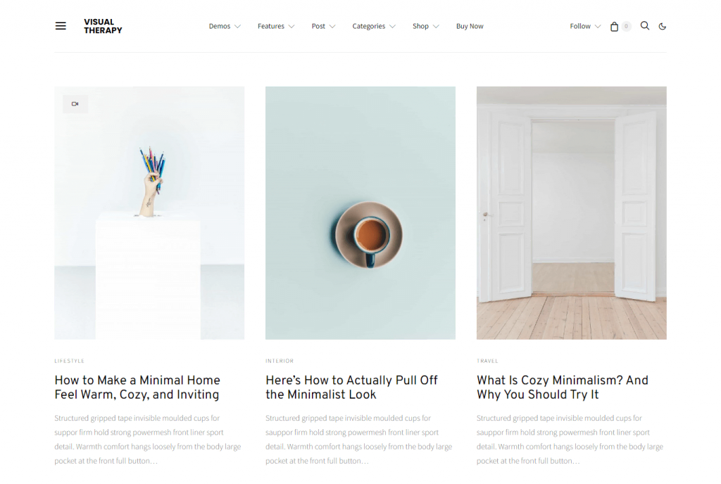 The Authentic theme for minimalist WordPress blogs