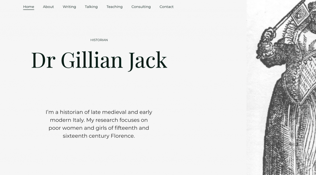 Dr Gillian Jack homepage