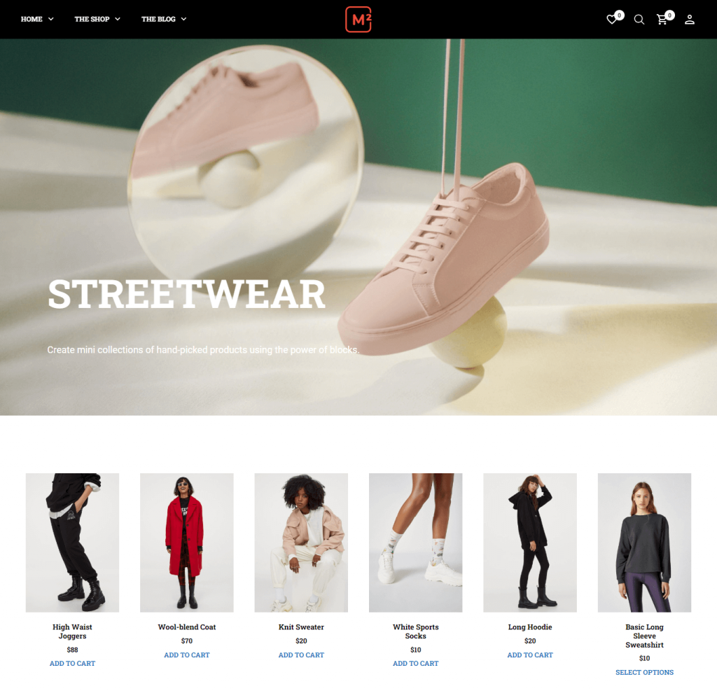 The Merchandiser theme for minimalist WordPress stores