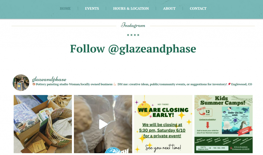 The Glaze &amp Phase Instagram page
