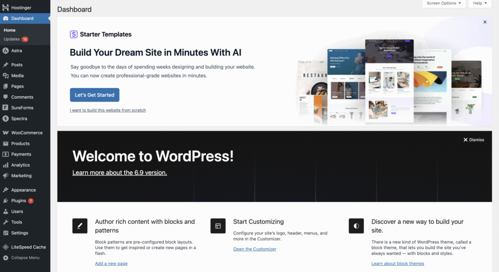 https://www.hostinger.com/tutorials/wp-content/uploads/sites/2/2023/08/wordpress-dashboard-interface-1024x559.png?utm_source=chatgpt.com