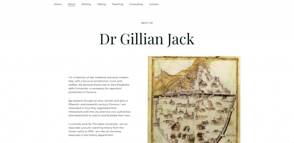 Dr Gillian Jack about page