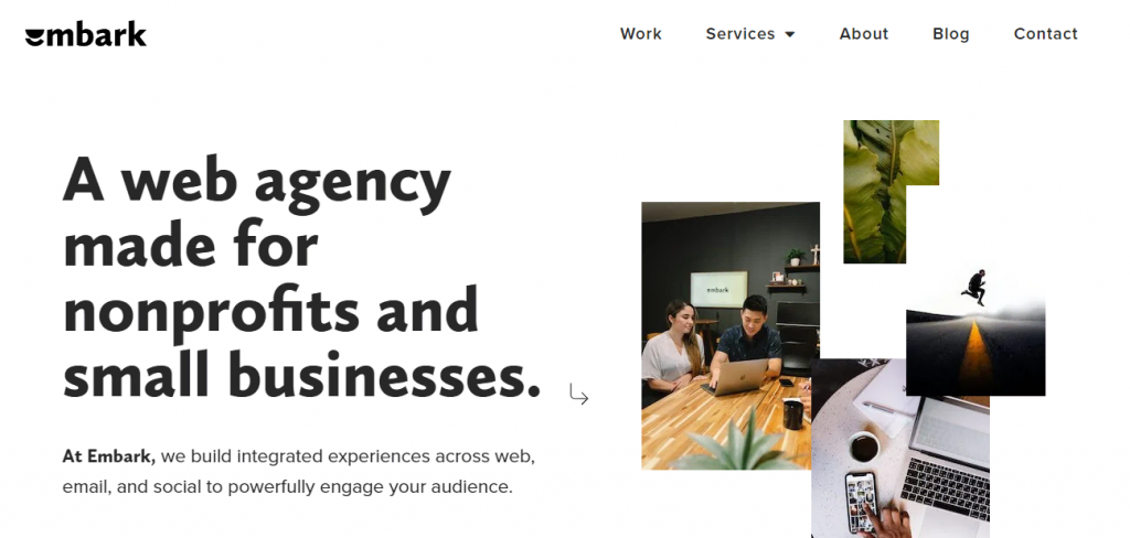 The Embark WordPress Website Design Company.