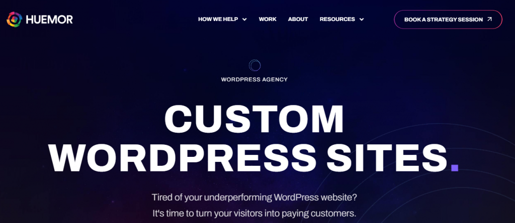 The Huemor WordPress Website Design Company.