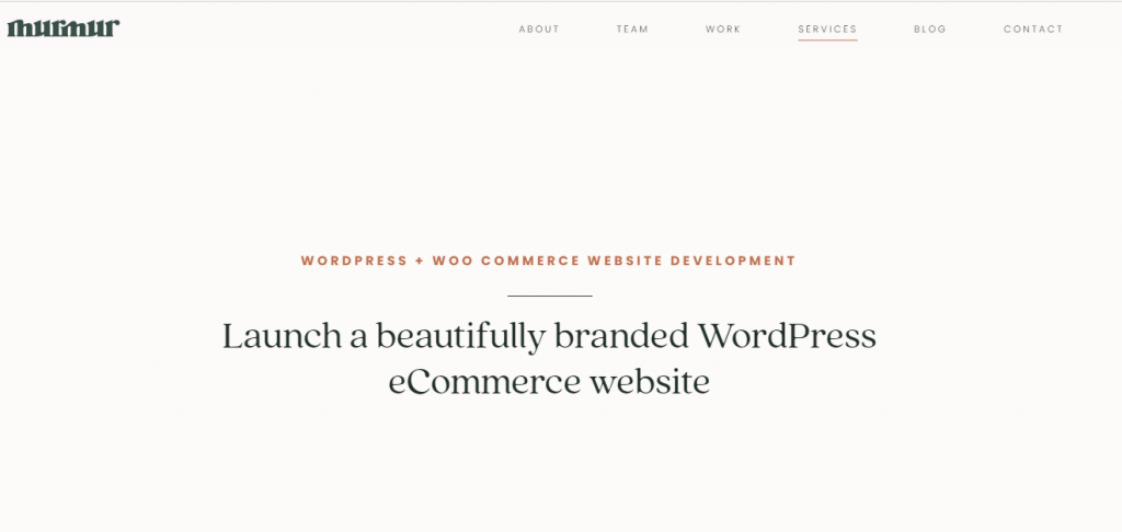 The Murmur Creative WordPress Website Design Company.