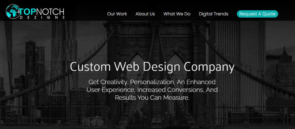 The TopNotch Dezigns WordPress Website Design Company.
