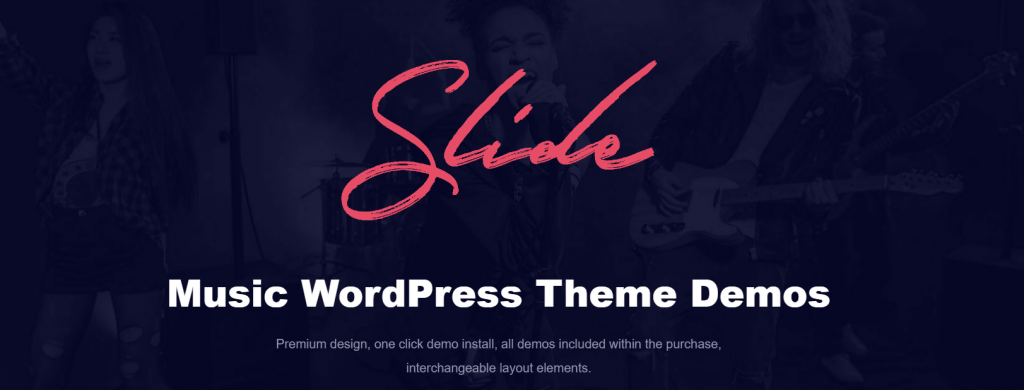 The demo page of Slide