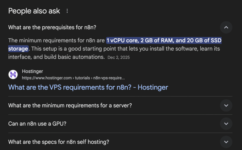 Google People also ask box displaying related questions in search results.