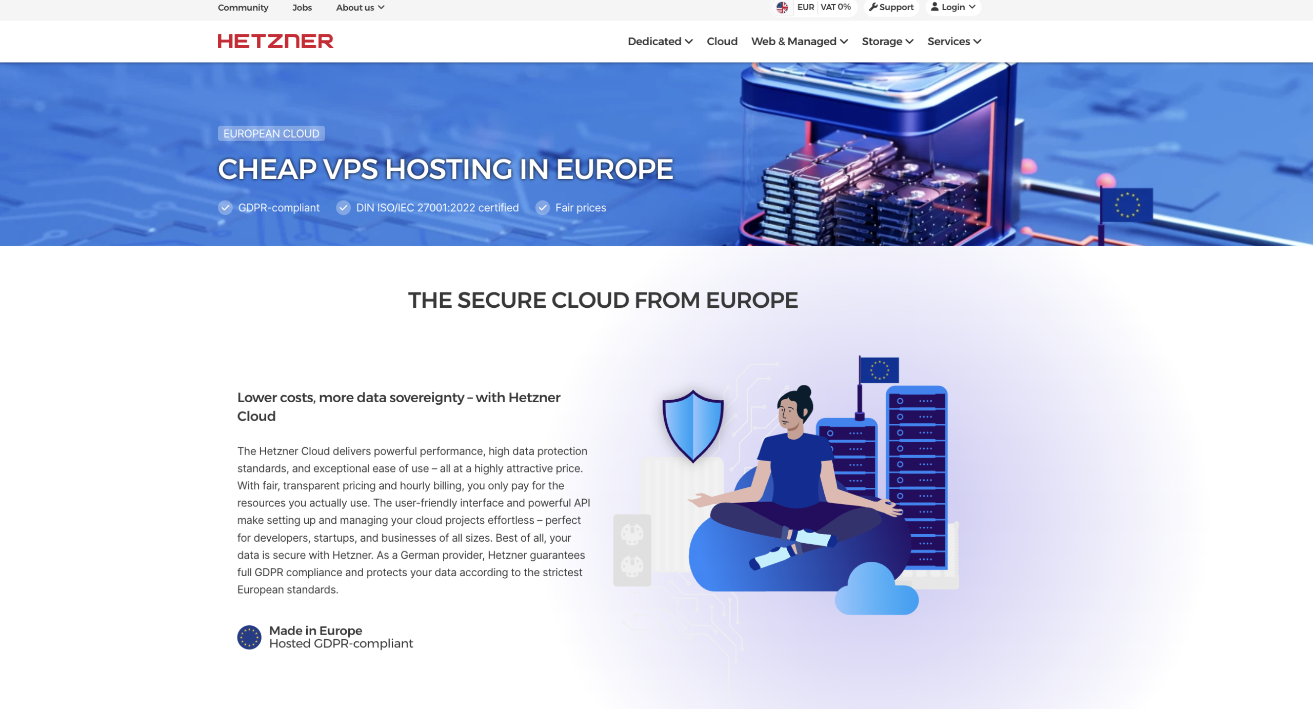 Hetzner main page