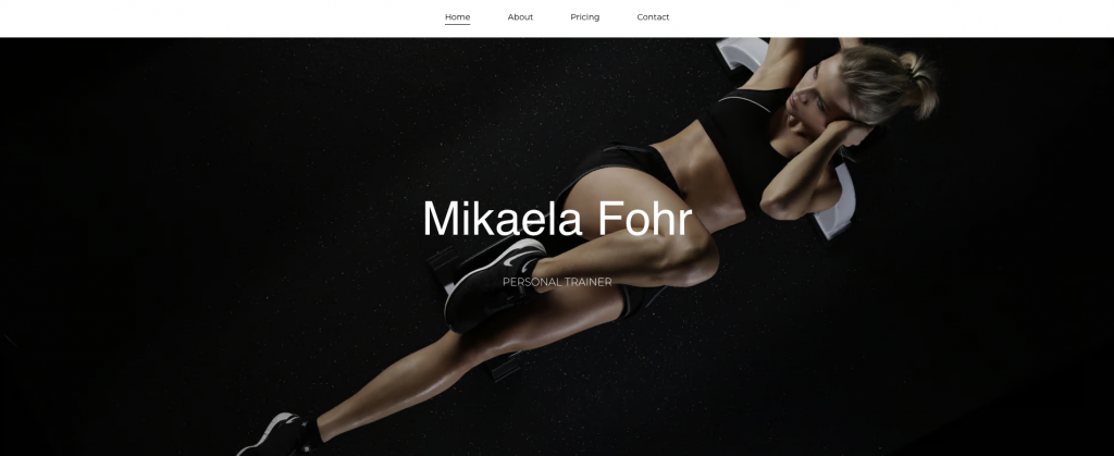 Mikaela Fohr resume website template