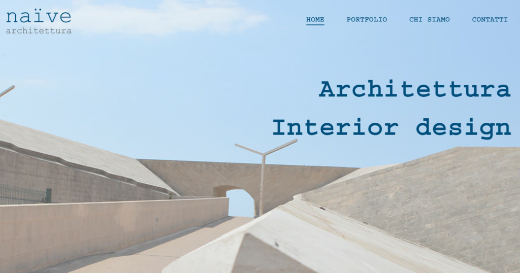 Naïve Architettura's homepage
