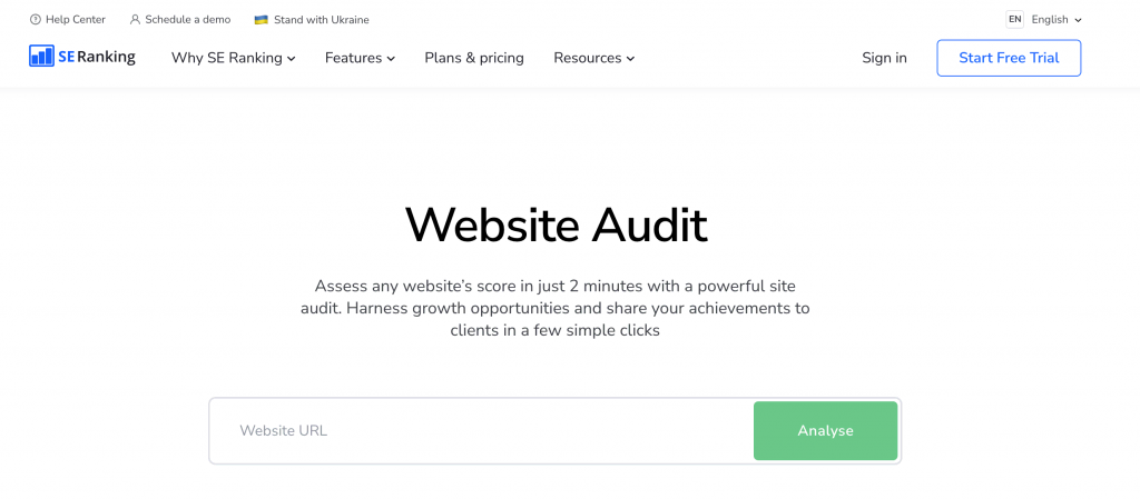 SE Ranking's Website Audit tool