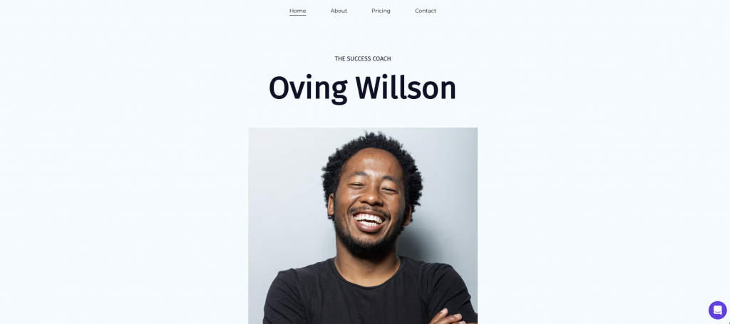 Ovin Wilson resume website template