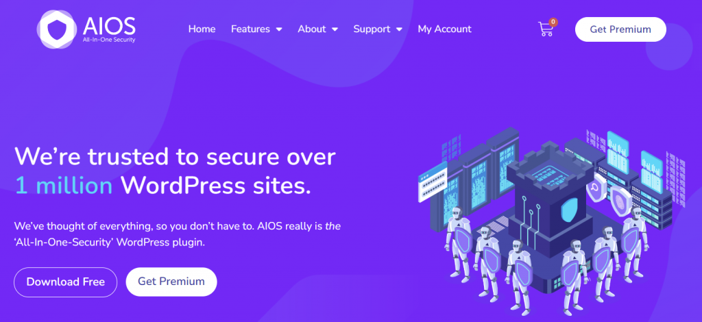 The homepage of All-In-One Security
