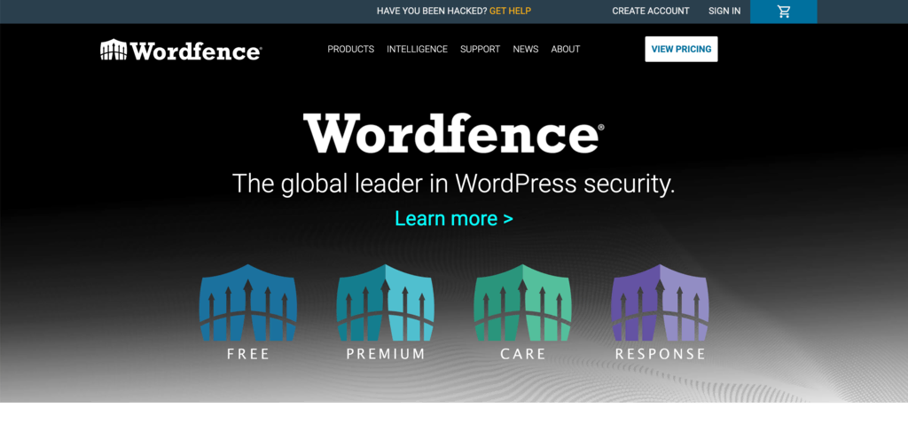 Wordfence homepage
